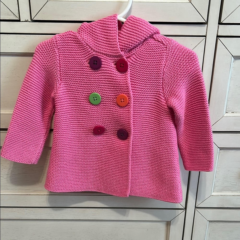 First Impressions Pink Knit Coat